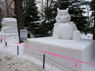 釧路の氷まつり、さっぽろ雪まつりに参加された一部の作品